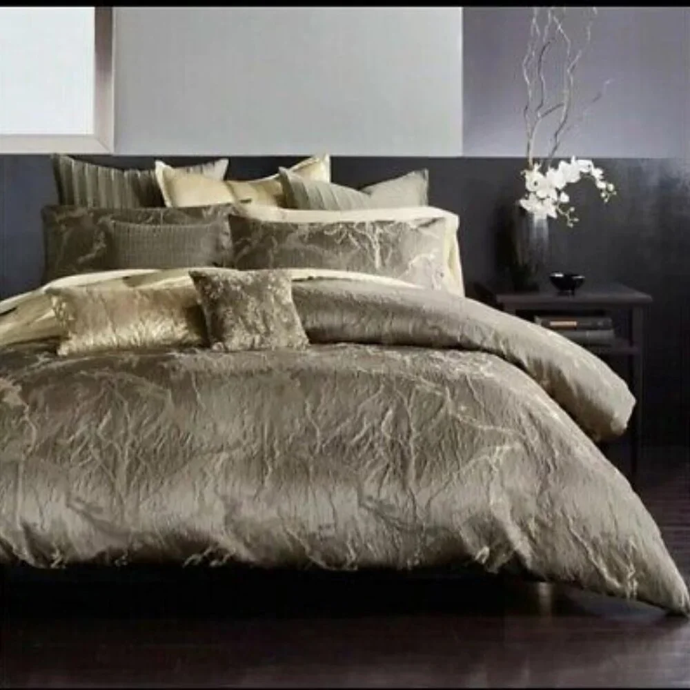 Donna Karan Sanctuary King 3 Piece Duvet Set Mink